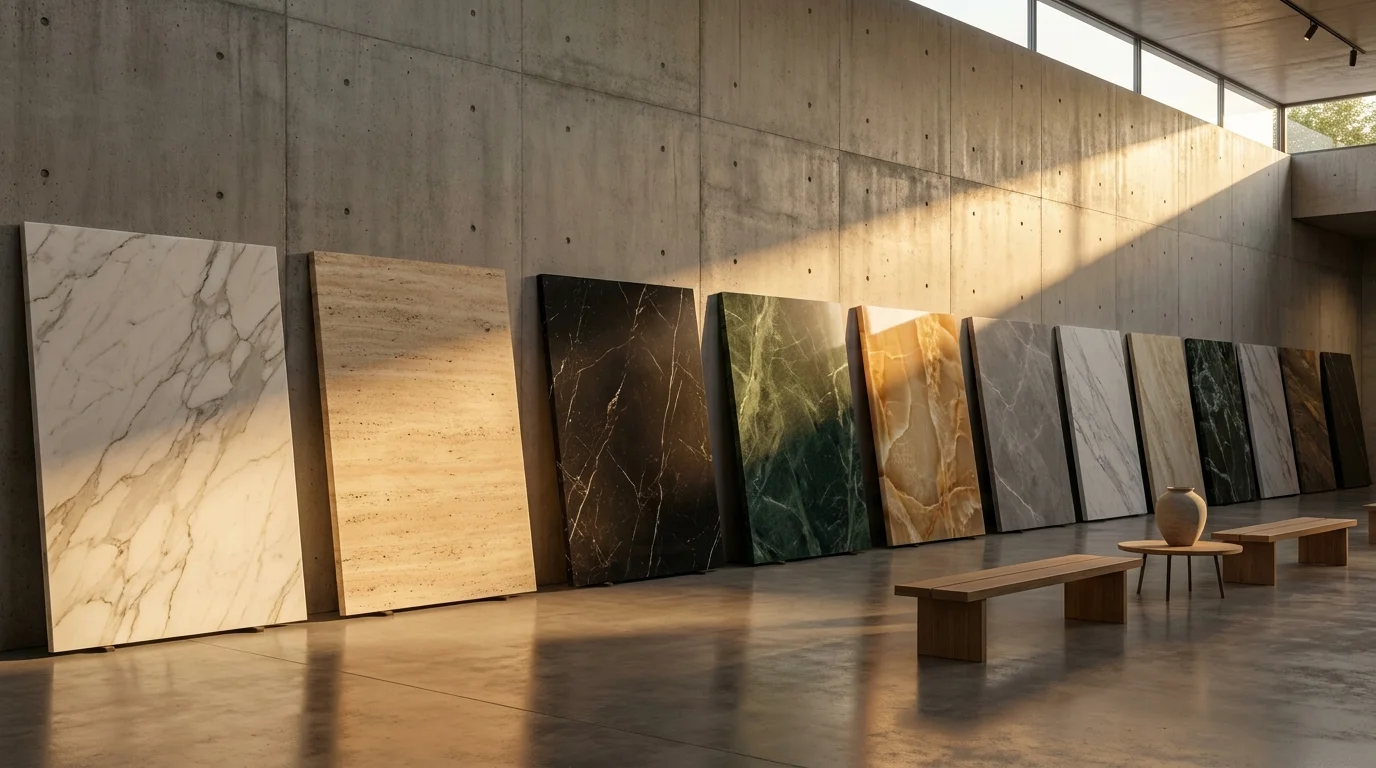 ARCA Luxury Stone showroom interior — Miami premium stone gallery