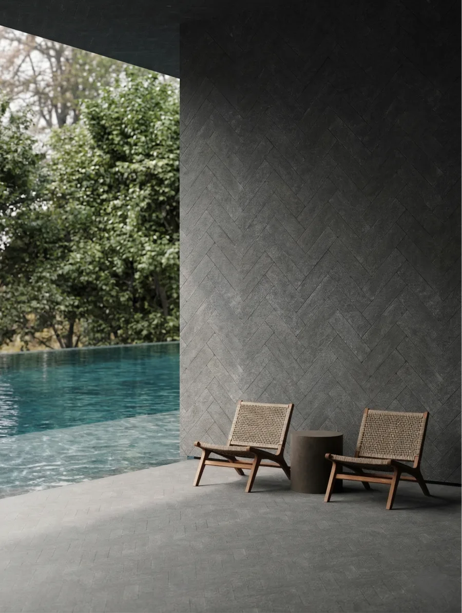 Tundra Grey marble in a luxury residence — stone for Miami developers