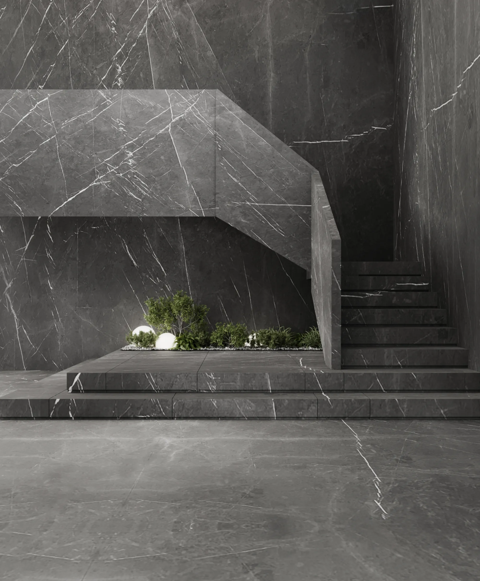 Taj Mahal quartzite spa bathroom — luxury stone interior Miami