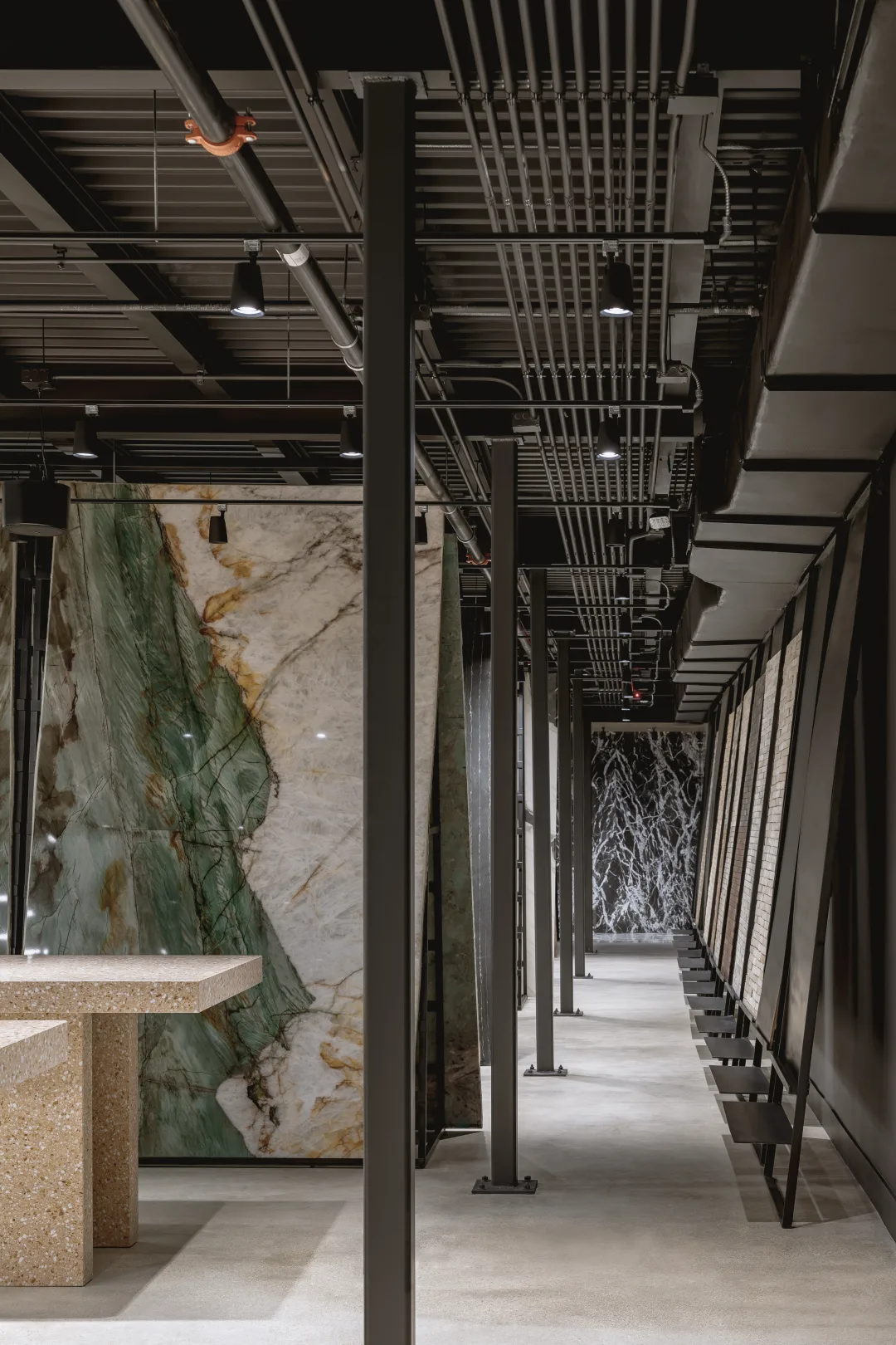 Quartzite slab on display at ARCA Wynwood