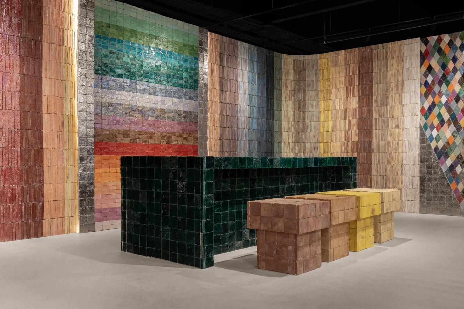 Curated stone selection in the ARCA Wynwood gallery