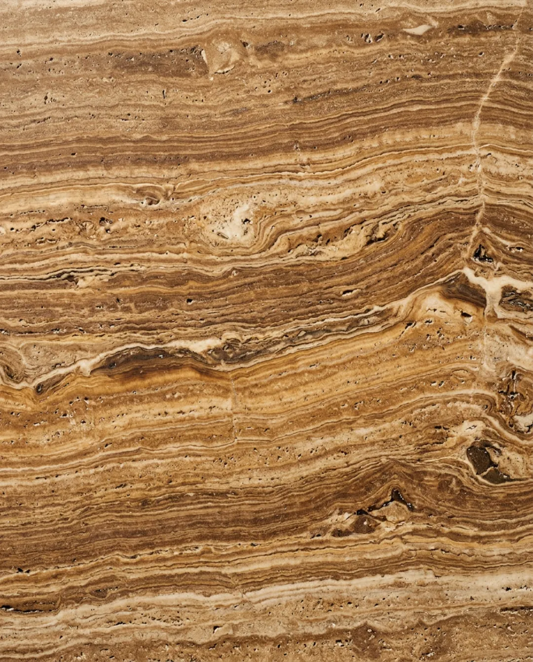 Roman Classic travertine slab at ARCA Luxury Stone Miami